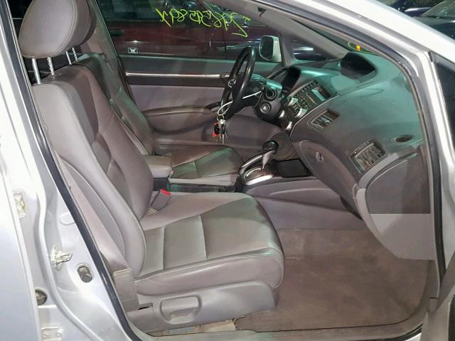 2HGFA16919H357426 - 2009 HONDA CIVIC EXL SILVER photo 5