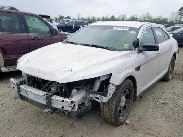 1FAHP2L85DG230275 - 2013 FORD TAURUS POL WHITE photo 2