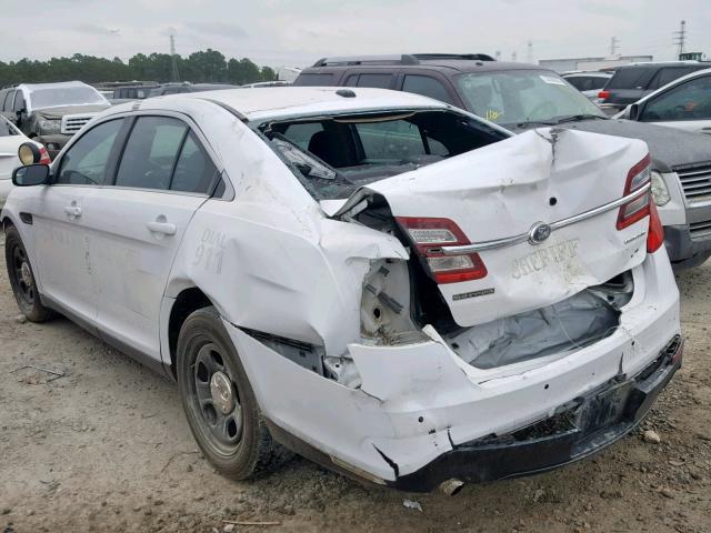 1FAHP2L85DG230275 - 2013 FORD TAURUS POL WHITE photo 3