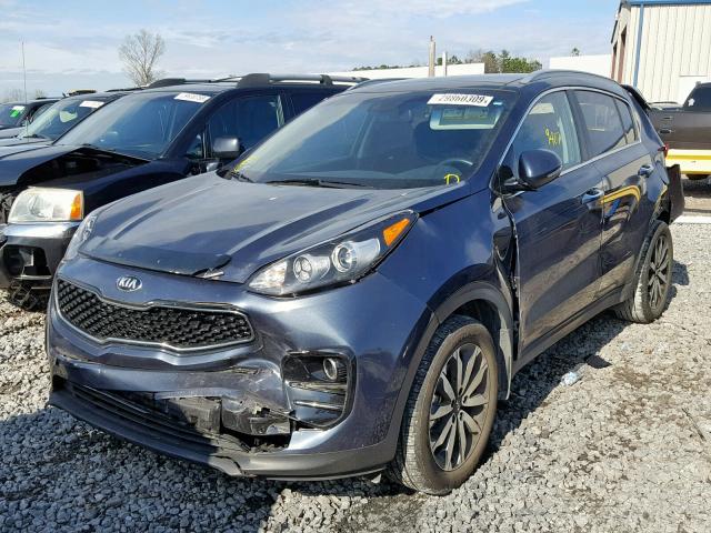 KNDPN3AC5H7215466 - 2017 KIA SPORTAGE E BLUE photo 2