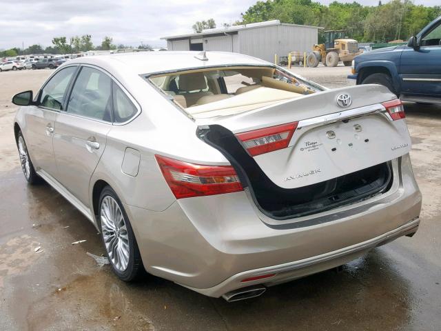4T1BK1EB2HU256904 - 2017 TOYOTA AVALON XLE BEIGE photo 3