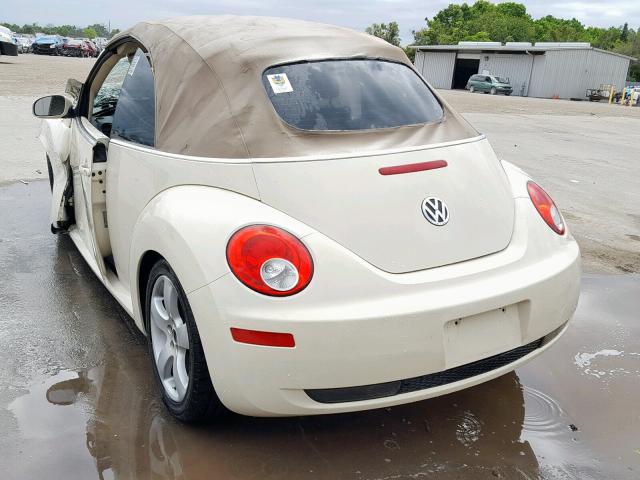 3VWSF31Y26M315804 - 2006 VOLKSWAGEN NEW BEETLE Krem foto 3