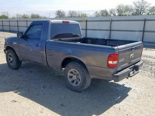 1FTYR10U17PA30742 - 2007 FORD RANGER CHARCOAL photo 3