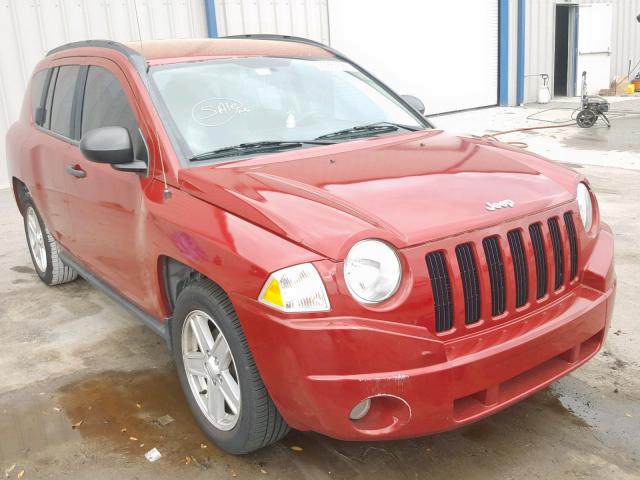1J8FT47047D391633 - 2007 JEEP COMPASS RED photo 1