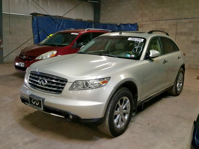 JNRAS08W67X207131 - 2007 INFINITI FX35 BEIGE photo 2