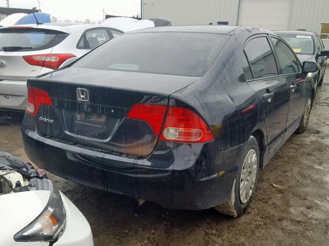 2HGFA16367H034823 - 2007 HONDA CIVIC DX BLACK photo 4