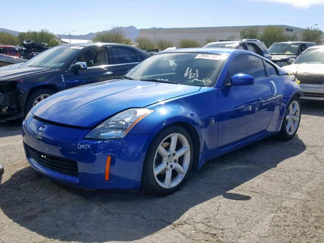 JN1AZ34D04T151629 - 2004 NISSAN 350Z COUPE BLUE photo 2