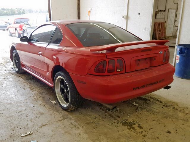 1FALP42X9VF186299 - 1997 FORD MUSTANG GT RED photo 3