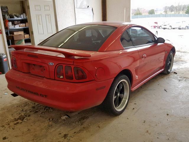 1FALP42X9VF186299 - 1997 FORD MUSTANG GT RED photo 4