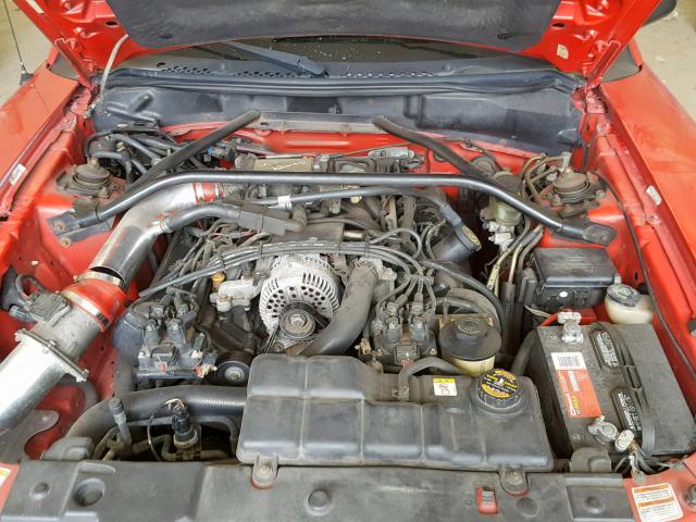 1FALP42X9VF186299 - 1997 FORD MUSTANG GT RED photo 7