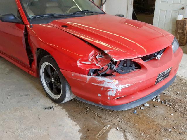 1FALP42X9VF186299 - 1997 FORD MUSTANG GT RED photo 9