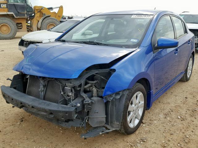 3N1AB6AP0BL684196 - 2011 NISSAN SENTRA 2.0 BLUE photo 2