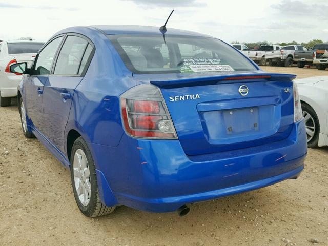 3N1AB6AP0BL684196 - 2011 NISSAN SENTRA 2.0 BLUE photo 3