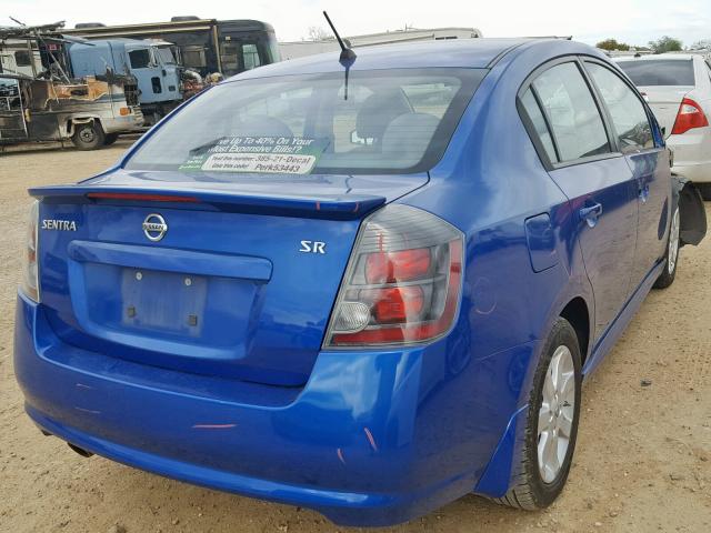 3N1AB6AP0BL684196 - 2011 NISSAN SENTRA 2.0 BLUE photo 4