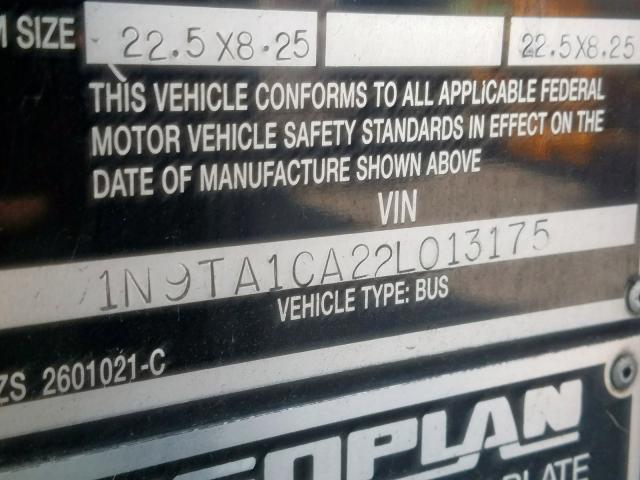 1N9TA1CA22L013175 - 2002 NEOPLAN ADVANCED  photo 10