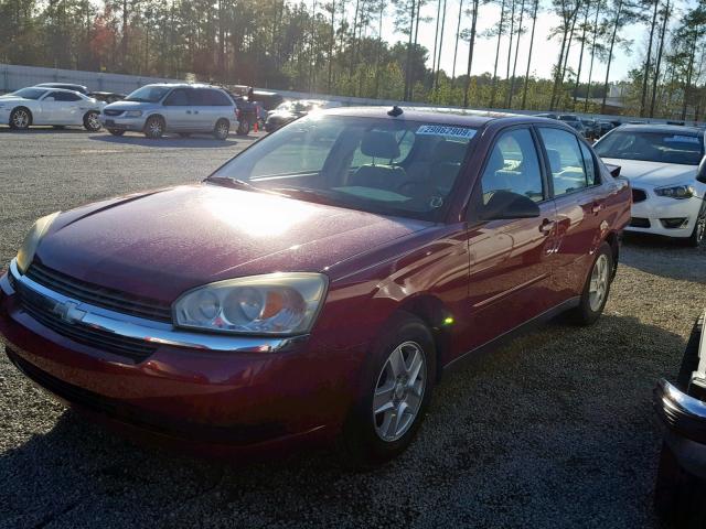 1G1ZT54844F139622 - 2004 CHEVROLET MALIBU LS BURGUNDY photo 2