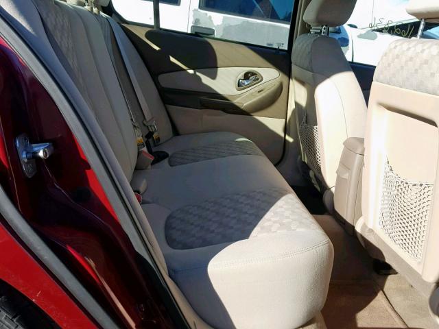 1G1ZT54844F139622 - 2004 CHEVROLET MALIBU LS BURGUNDY photo 6