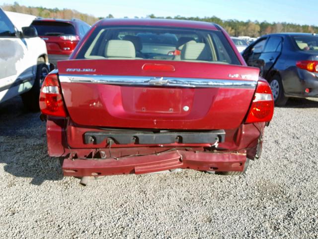 1G1ZT54844F139622 - 2004 CHEVROLET MALIBU LS BURGUNDY photo 9