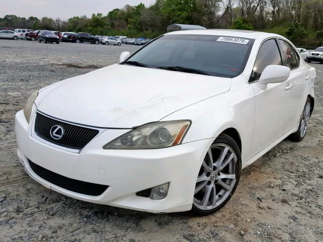 JTHBK262562018089 - 2006 LEXUS IS 250 WHITE photo 2