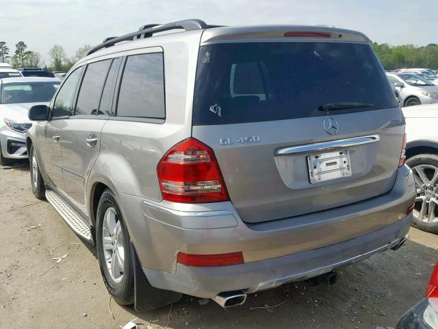 4JGBF71E67A145456 - 2007 MERCEDES-BENZ GL 450 4MA SILVER photo 3