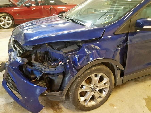 1FMCU0HX6DUB16381 - 2013 FORD ESCAPE SEL BLUE photo 9