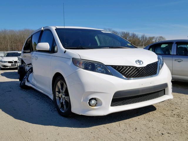 5TDXK3DC3BS160839 - 2011 TOYOTA SIENNA SPO WHITE photo 1