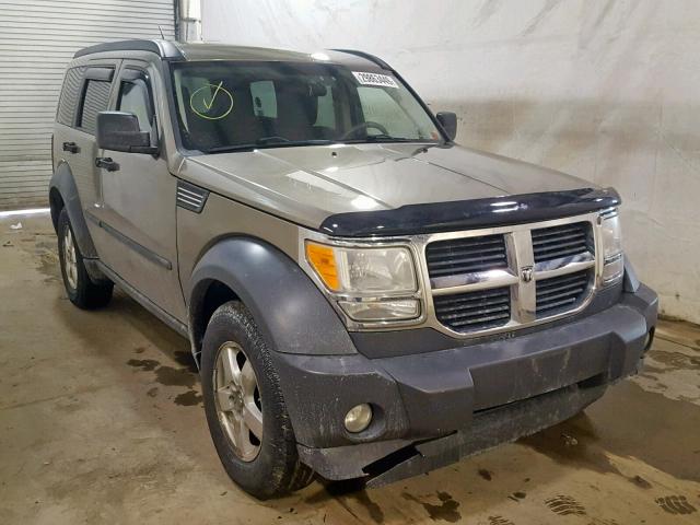 1D8GU28K37W589526 - 2007 DODGE NITRO SXT GOLD photo 1