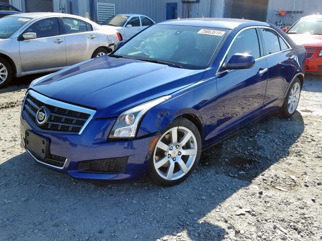 1G6AA5RA9E0108993 - 2014 CADILLAC ATS BLUE photo 2