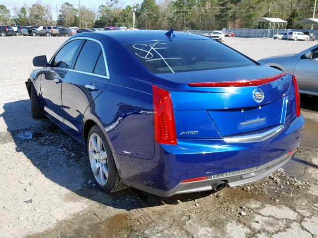 1G6AA5RA9E0108993 - 2014 CADILLAC ATS BLUE photo 3