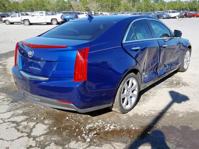 1G6AA5RA9E0108993 - 2014 CADILLAC ATS BLUE photo 4