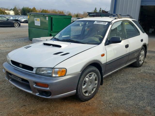 JF1GF4855VG802942 - 1997 SUBARU IMPREZA OU WHITE photo 2