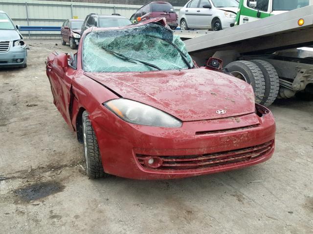 KMHHM66D98U283342 - 2008 HYUNDAI TIBURON GS RED photo 1