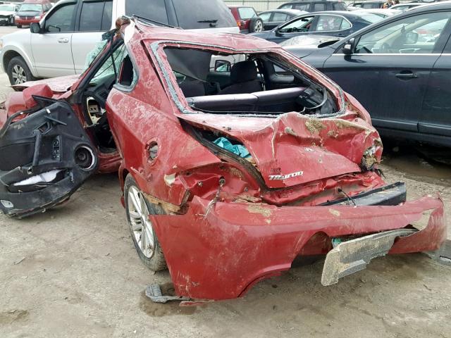 KMHHM66D98U283342 - 2008 HYUNDAI TIBURON GS RED photo 3