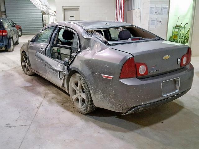 1G1ZC5E0XCF294876 - 2012 CHEVROLET MALIBU 1LT SILVER photo 3