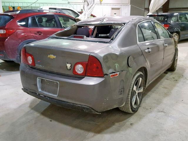 1G1ZC5E0XCF294876 - 2012 CHEVROLET MALIBU 1LT SILVER photo 4