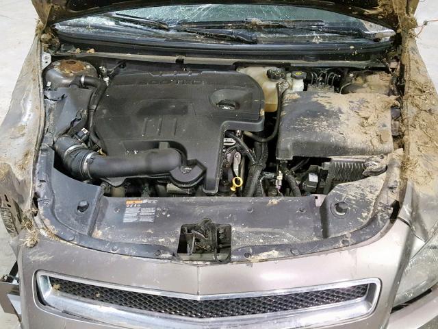 1G1ZC5E0XCF294876 - 2012 CHEVROLET MALIBU 1LT SILVER photo 7