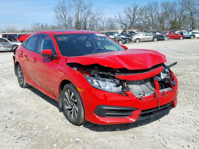 2HGFC2F78HH517024 - 2017 HONDA CIVIC EX RED photo 1