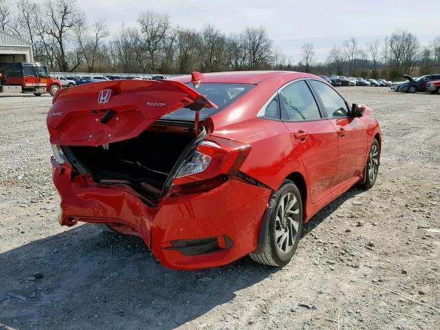 2HGFC2F78HH517024 - 2017 HONDA CIVIC EX RED photo 4