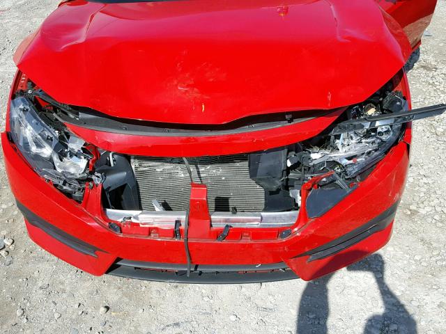 2HGFC2F78HH517024 - 2017 HONDA CIVIC EX RED photo 7