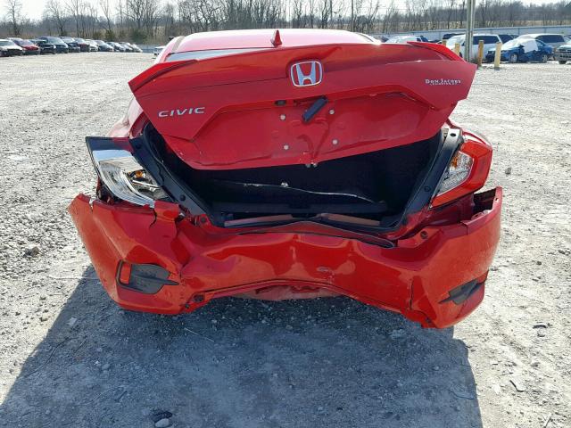 2HGFC2F78HH517024 - 2017 HONDA CIVIC EX RED photo 9