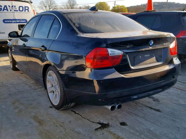 WBAVB33566KS32587 - 2006 BMW 330 I BLACK photo 3