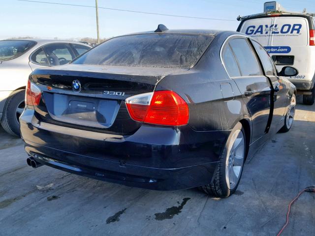 WBAVB33566KS32587 - 2006 BMW 330 I BLACK photo 4