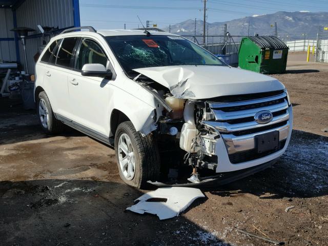 2FMDK4JC0DBB91737 - 2013 FORD EDGE SEL WHITE photo 1