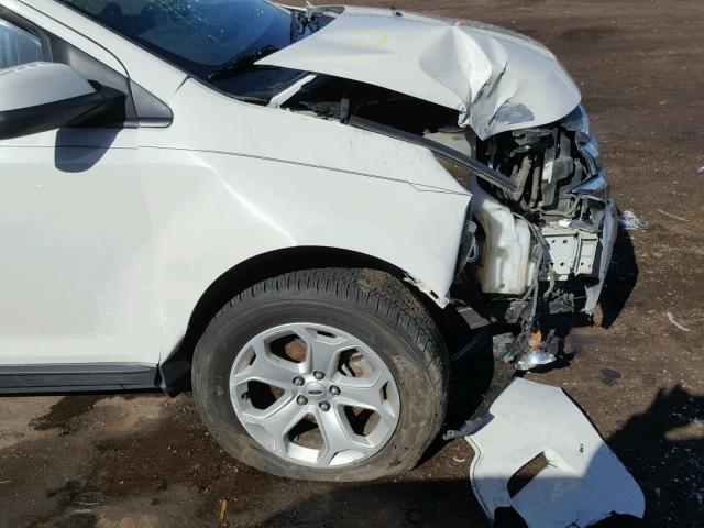 2FMDK4JC0DBB91737 - 2013 FORD EDGE SEL WHITE photo 9