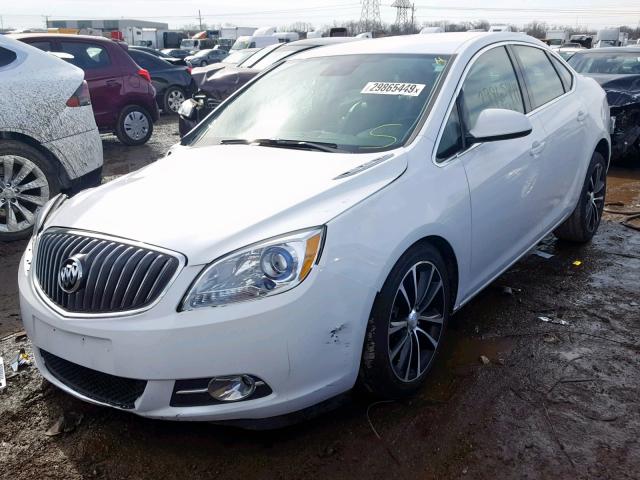 1G4PR5SK1H4103198 - 2017 BUICK VERANO SPO WHITE photo 2