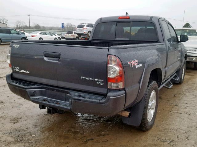 5TFTU4GN2CX022782 - 2012 TOYOTA TACOMA PRE GRAY photo 4