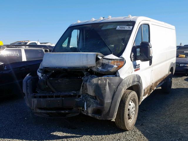 3C6TRVAG6HE531628 - 2017 RAM PROMASTER WHITE photo 2