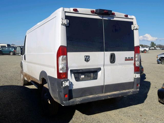 3C6TRVAG6HE531628 - 2017 RAM PROMASTER WHITE photo 3