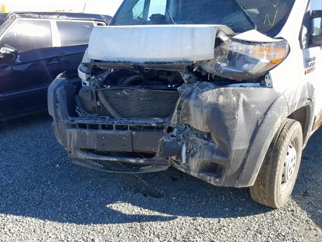 3C6TRVAG6HE531628 - 2017 RAM PROMASTER WHITE photo 9
