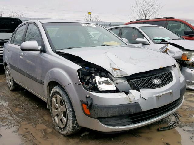 KNADE123X86382060 - 2008 KIA RIO BASE SILVER photo 1